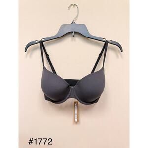 SKIMS FITS EVERYBODY T-Shirt Bra - Onyx Size 34D NWT #1772